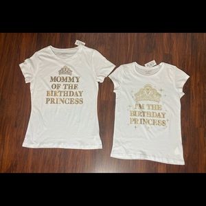 Mom & Daughter Birthday T Shirt Set